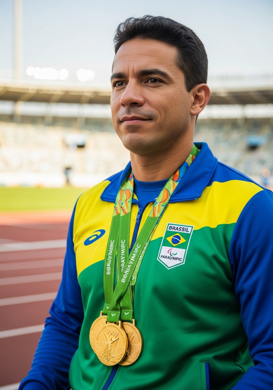Clodoaldo Silva — Maior Atleta Paralímpico do Mundo · 27 Medalhas Paralímpicas — Foto Oficial Wikipedia